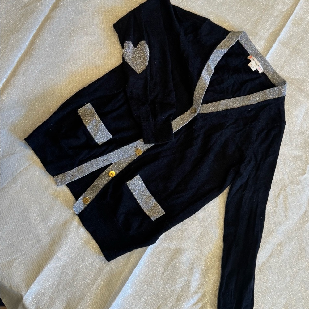 Crewcuts girls Cardigan with Silver Trim